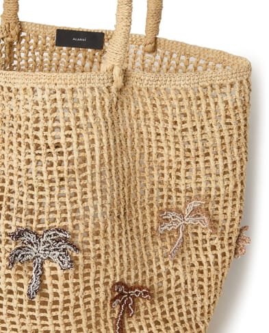 Alanui Сумка-тоут із рафії з пальмою - Артикул: LWNA011R26MAT00117OF