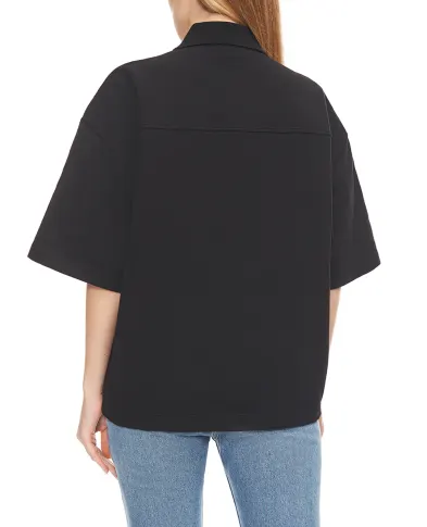 Saint Laurent Поло с вышивкой CASSANDRE - Артикул: 848941-Y38BN