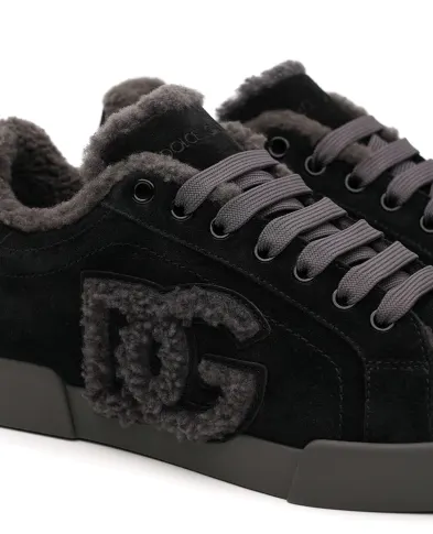 Dolce&Gabbana Снікери Portofino Light з телячої шкіри та овчини - Артикул: CK2374-AJ222