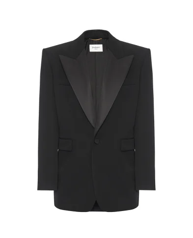 Saint Laurent Жакет-смокинг - Артикул: 824182-Y7E63