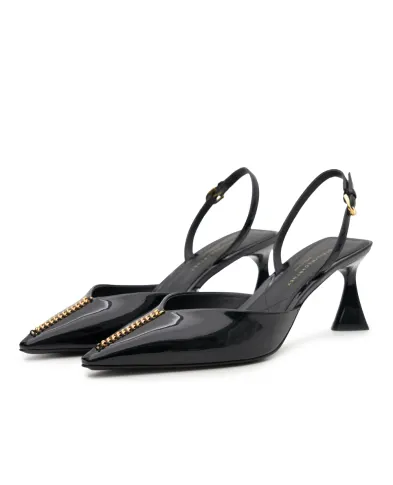 Stella McCartney Туфли-слингбэки Elsa лакированные - Артикул: 810604AP0AP0