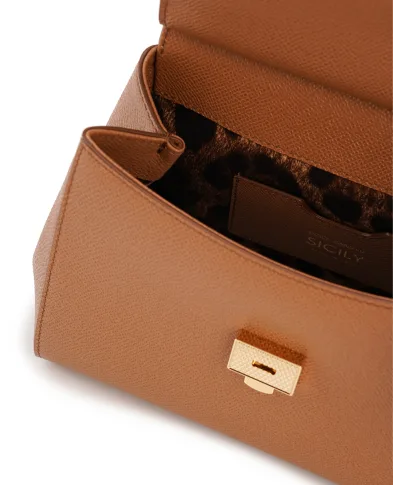 Dolce&Gabbana Кожаная сумка Sicily Medium - Артикул: BB6003-B1001