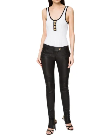 Balmain Кожаные брюки - Артикул: RF1995997142P