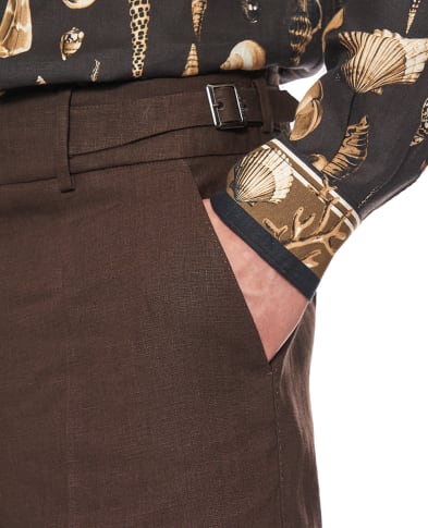 Dolce&Gabbana Штани з льону - Артикул: GP110T-FU4MC