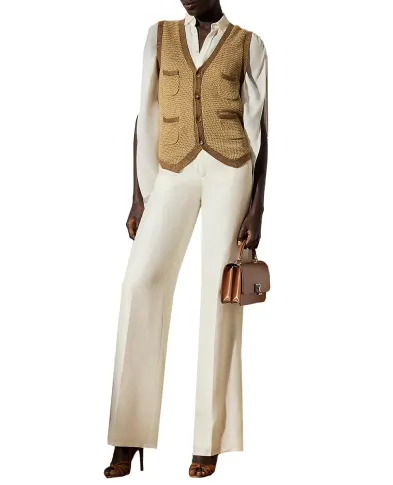 Ralph Lauren Collection Шелковые брюки - Артикул: 290966337001