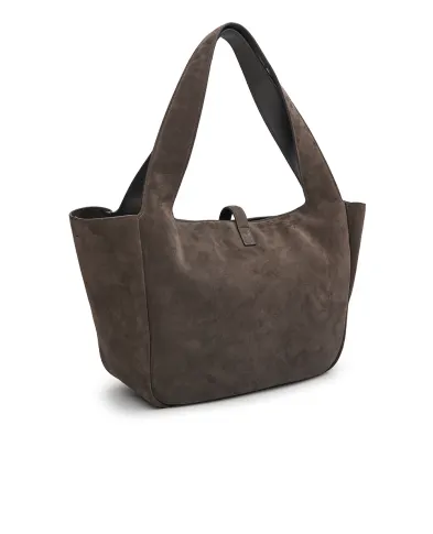 Saint Laurent Сумка-тоут Le 5 À 7 Bea з телячої замші - Артикул: 763435-008IW