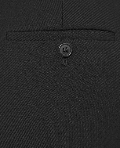 Saint Laurent Вовняні штани з високою талією - Артикул: 837054-Y7B73