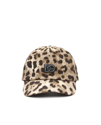 Dolce&Gabbana Детская кепка с леопардовым принтом - Артикул: LB4H52-FSFAG
