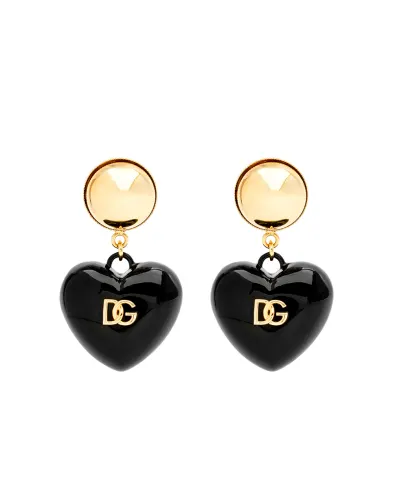 Dolce&Gabbana Серьги-клипсы в форме сердца - Артикул: WER6I3-W1111