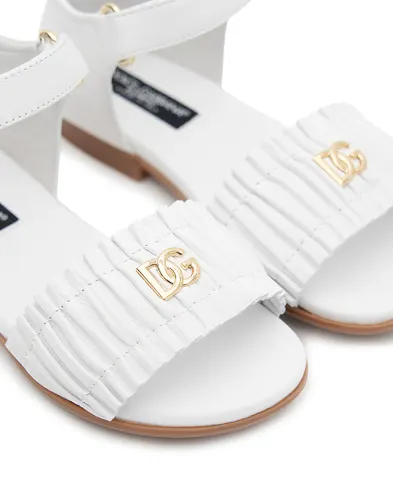 Dolce&Gabbana Детские босоножки из кожи ягненка - Артикул: D20113-A1850