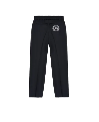 Dolce&Gabbana Детские брюки из шерсти с вышивкой - Артикул: L44P92-FU28G-S