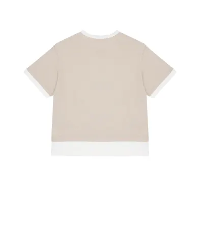 Dolce&Gabbana Детская футболка с вышитой аппликацией - Артикул: L4JTJN-G7PRI-B