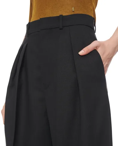 Saint Laurent Шерстяные брюки - Артикул: 834634-Y5K32