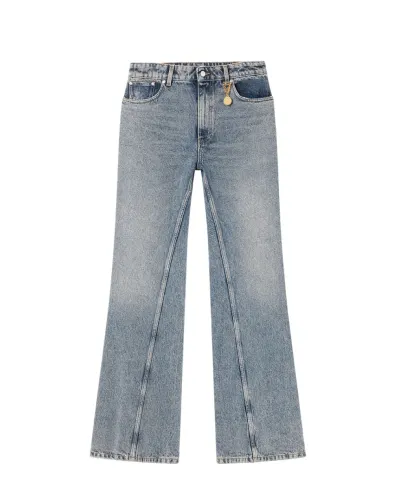 Stella McCartney Джинсы-клеш с винтажной обработкой - Артикул: 6D04623SQH51