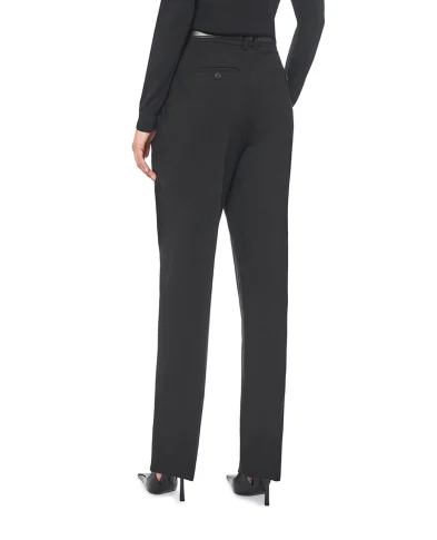 Saint Laurent Вовняні штани з високою талією - Артикул: 837054-Y7B73