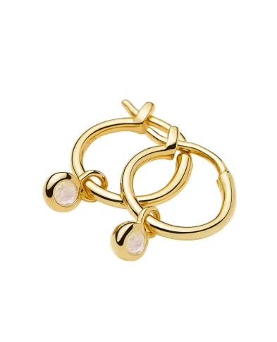 Missoma Серьги-кольца с миниатюрными подвесками - Артикул: BSH-G-E2-RBM