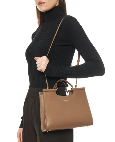 Dolce&Gabbana Кожаная сумка Sicily Small - Артикул: BB7728-B7321