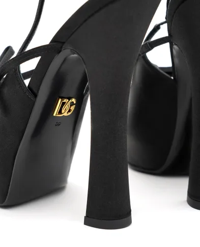 Dolce&Gabbana Слингбэки из атласа - Артикул: CG0930-AE547
