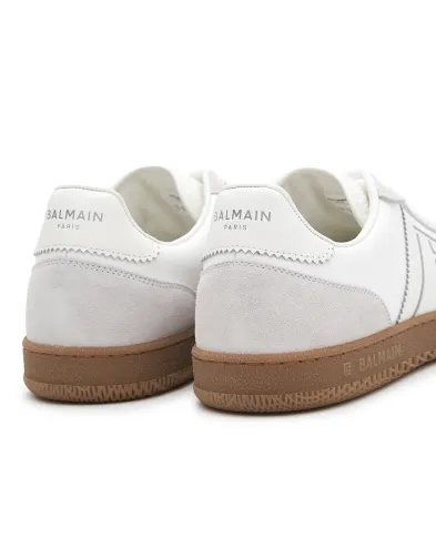 Balmain Кроссовки Balmain Swan из замши и кожи - Артикул: FN1VI735TCCN