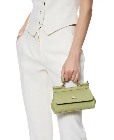 Dolce&Gabbana Сумка Sicily Small из телячьей кожи - Артикул: BB7116-B1001