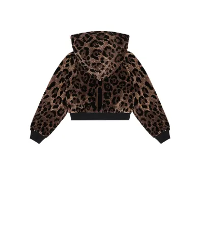 Dolce&Gabbana Дитяча толстовка з леопардовим принтом (костюм) - Артикул: L5JWBB-FJ7D5-S