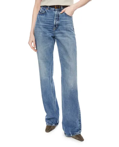 Saint Laurent Джинси з ефектом потертості - Артикул: 834135-Y28EA