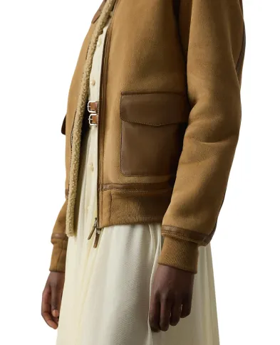 Ralph Lauren Collection Дубленка Morrison из замши и овчины - Артикул: 290P01983001