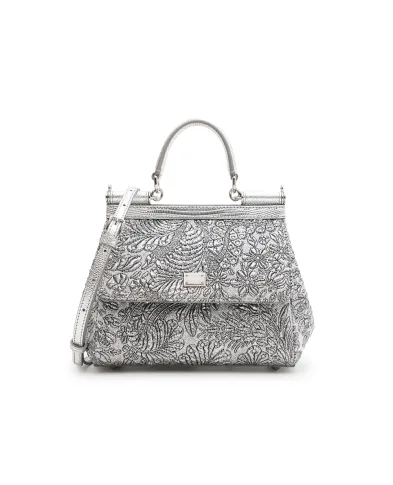 Dolce&Gabbana Сумка Sicily среднего размера из парчи - Артикул: BB6003-BR817