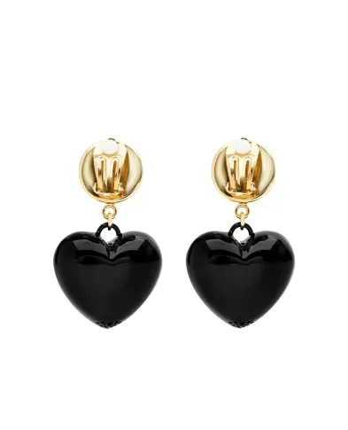 Dolce&Gabbana Серьги-клипсы в форме сердца - Артикул: WER6I3-W1111