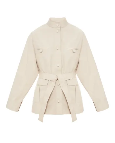 Yves Salomon Куртка-сафари с поясом - Артикул: 26EYV04372COSA