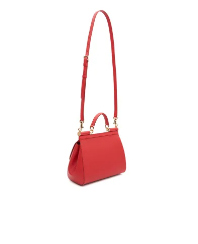 Dolce&Gabbana Кожаная сумка Sicily Large - Артикул: BB6002-B1001
