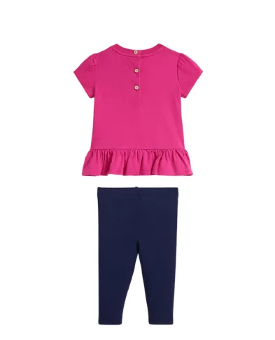 Polo Ralph Lauren Детский комплект из хлопковой футболки и леггинсов Polo Bear - Артикул: 310A98934001