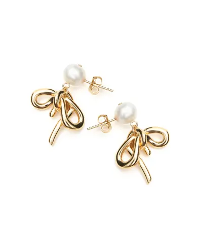 Completedworks Сережки з перлів та переробленого золота з позолотою - Артикул: P203