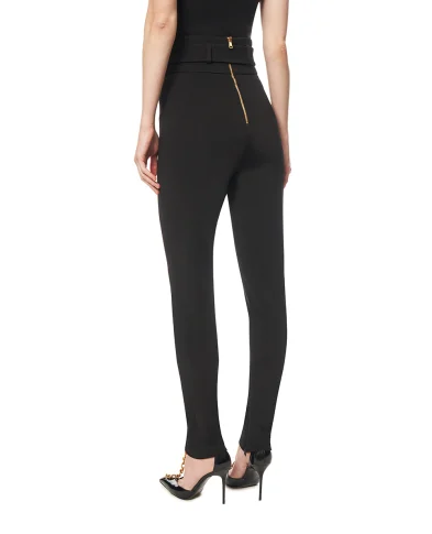 Balmain Эластичные брюки с поясом - Артикул: GF1PL024JL05