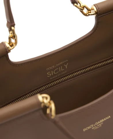 Dolce&Gabbana Кожаная сумка Sicily Small - Артикул: BB7728-B7321