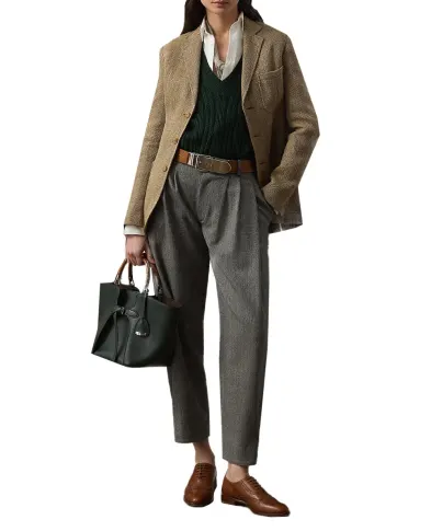 Ralph Lauren Collection Твидовый пиджак Ronan из льна - Артикул: 290P00362001