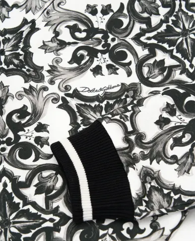 Dolce&Gabbana Дитяча толстовка з принтом майоліка - Артикул: L4JWKG-II7HR-S