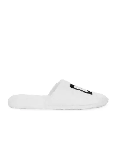 Dolce&Gabbana Тапочки з махрової бавовни з вишивкою - Артикул: TCF014-TCAHC