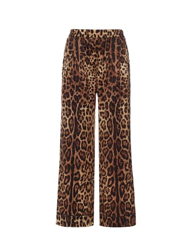 Dolce&Gabbana Пижамные брюки из шёлка - Артикул: FTAMPT-FSAXY