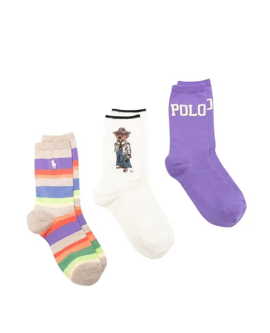 Polo Ralph Lauren Шкарпетки Polo Bear (3 пари) - Артикул: 455955248001