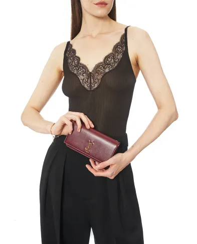 Saint Laurent Кожаная сумка Cassandre - Артикул: 635095-0U40J