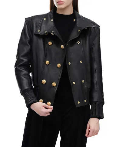 Balmain Кожаная куртка - Артикул: DF0TH275LC62