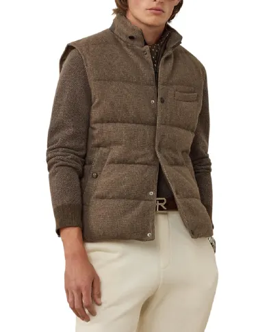 Ralph Lauren Purple Label Пуховий жилет Whitwell із вовняної суміші - Артикул: 790982907001