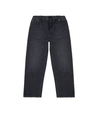 Dolce&Gabbana Детские джинсы с вышивкой логотипа - Артикул: L42F85-LDD39-B