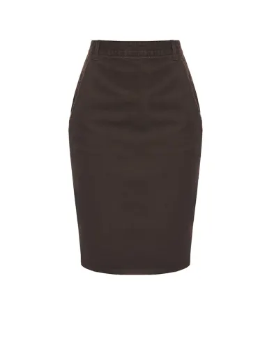 Saint Laurent Юбка-карандаш с логотипом - Артикул: 845698-Y09WJ