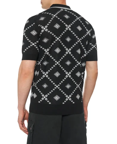 Dolce&Gabbana Джемпер-поло з вовни та шовку - Артикул: GXZ02T-JGMA7