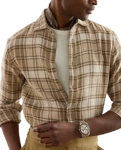 Ralph Lauren Purple Label Рубашка из льна и хлопка - Артикул: 790977158001