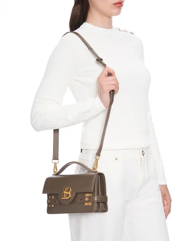Balmain Кожаная сумка B-Buzz 24 - Артикул: FN1DA828LSLX