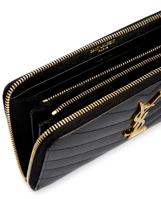 Saint Laurent Кожаный кошелек Мonogram - Артикул: 358094-BOW01-