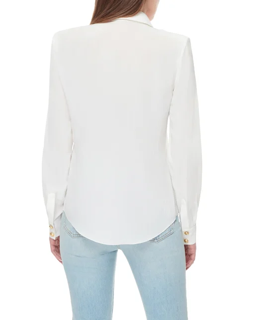 Balmain Шелковая блуза - Артикул: YF1HS050SB66